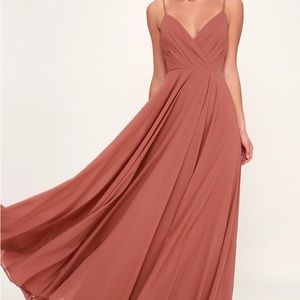 Lulu Rusty Rose Bridesmaid Dress